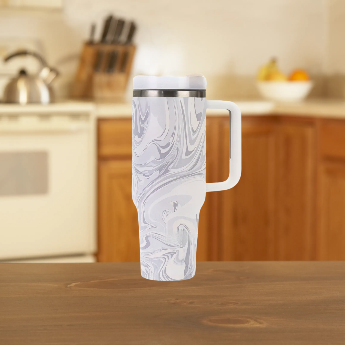 WhiteWood Grain Ice Cup - Image 2